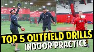 Baseball Drills:  Indoor Outfield Drills